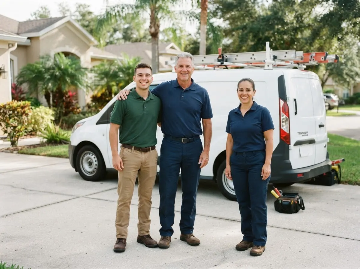 The Suncoast Heron Pest Control team, pest control service in Riverview, FL